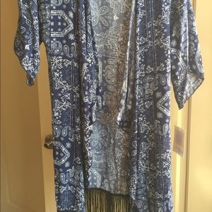 Kimono with fringe, NWT, LuLaRoe Monroe